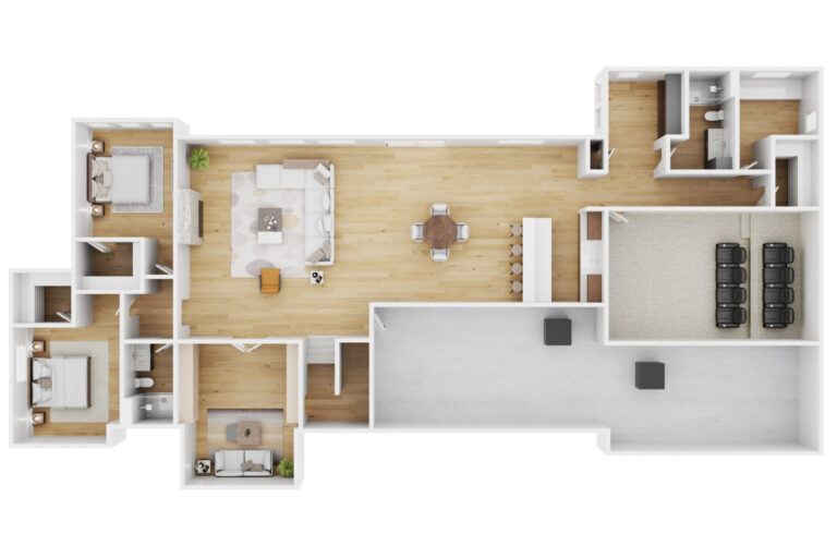 Origin_Denver_3D floorplan_Lower Level